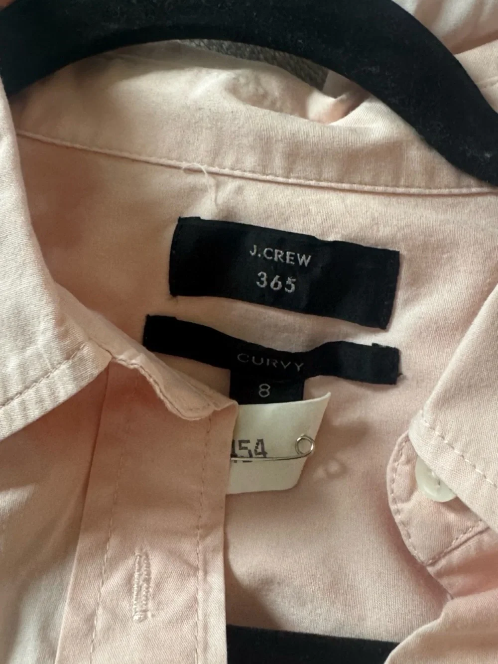 J. Crew Light Pink Cotton Button-Down Shirt
